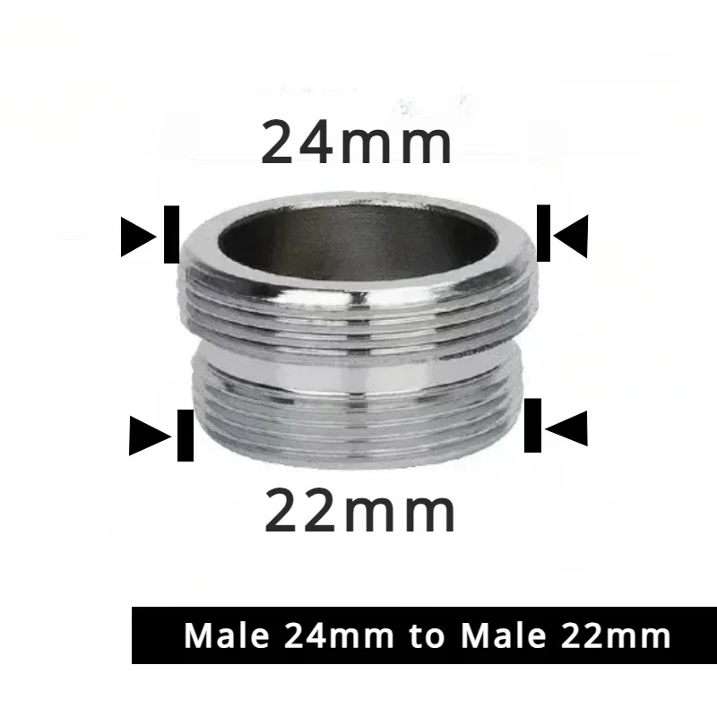 Stainless Steel Faucet Connector M22 To M20 M18 M1/2" Thread Joints Water Purifier Accessory Kitchen Water Tap Adapter Fittings: Light Grey