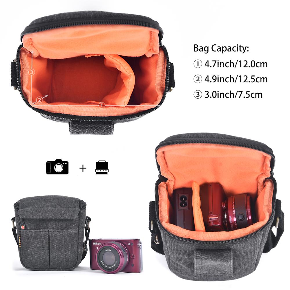 Fusitu – sac à bandoulière pour appareil photo, pour Canon EOS M100 M50 M10 M6 M3 M2 SX540 SX530 SX520 SX510