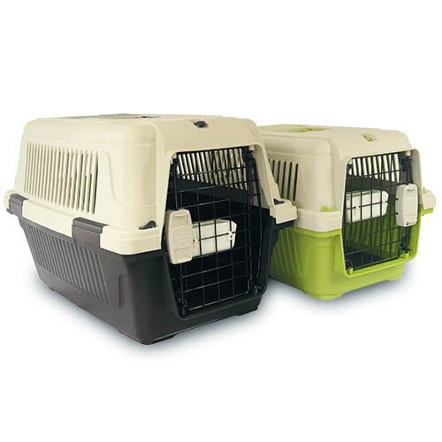 Transportin para perros IBÁÑEZ DELUXE II IATA medidas 63x39x40 cm incluye bebedero / comedero