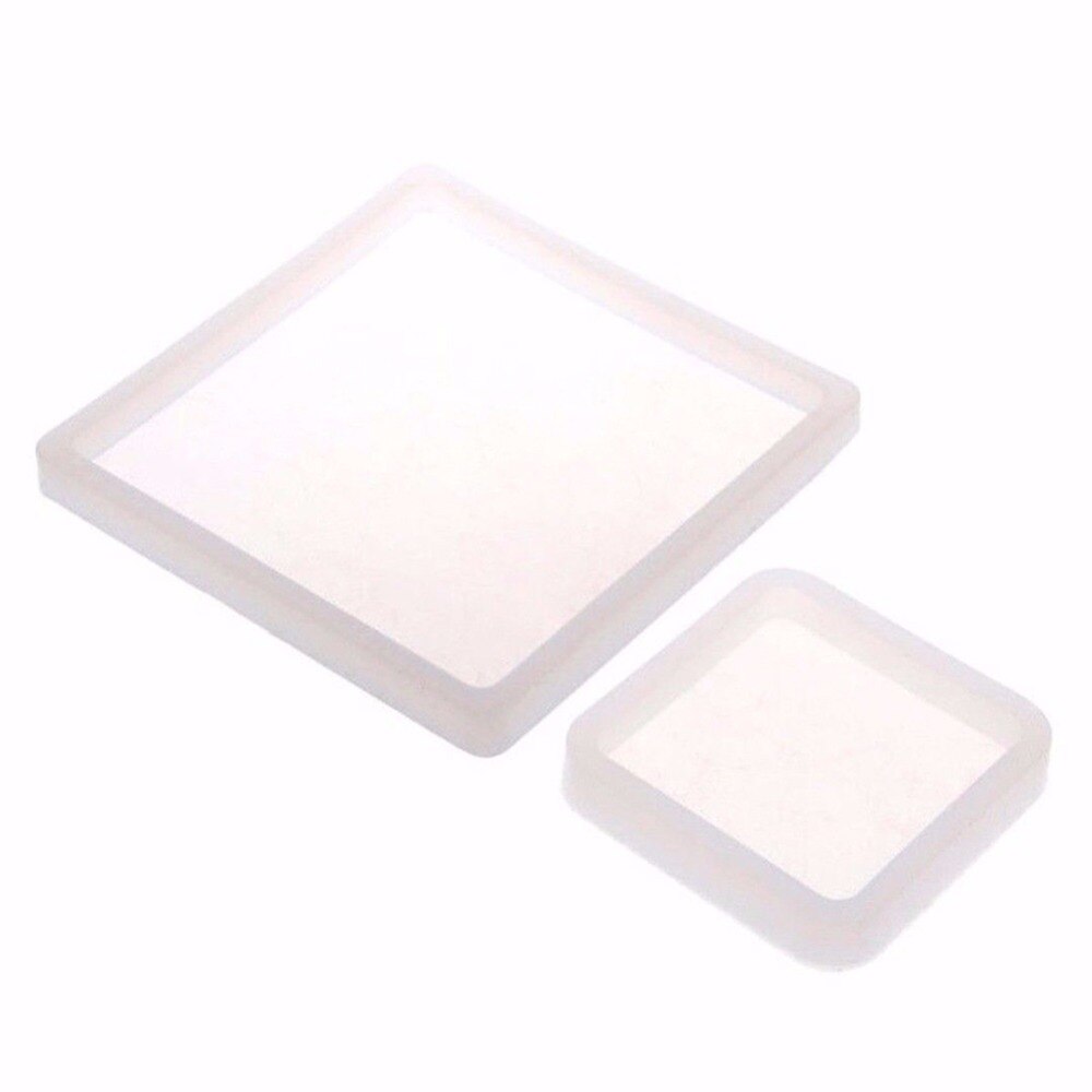 1Pc DIY Clay Plate Mold All-glossy Finish Free Polish Clay Tools Square Round Oblong Rectangle Oval Different Size