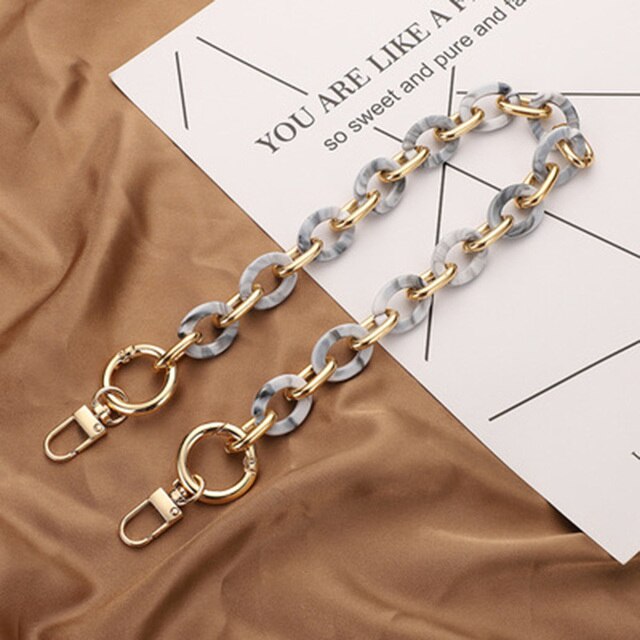 40/60cm Acrylic Bag Chain Bag Strap Removable Bag Accessories Women's Resin Chain Chain Of Bags Purse Chain Fishbone Chain: 4-40cm