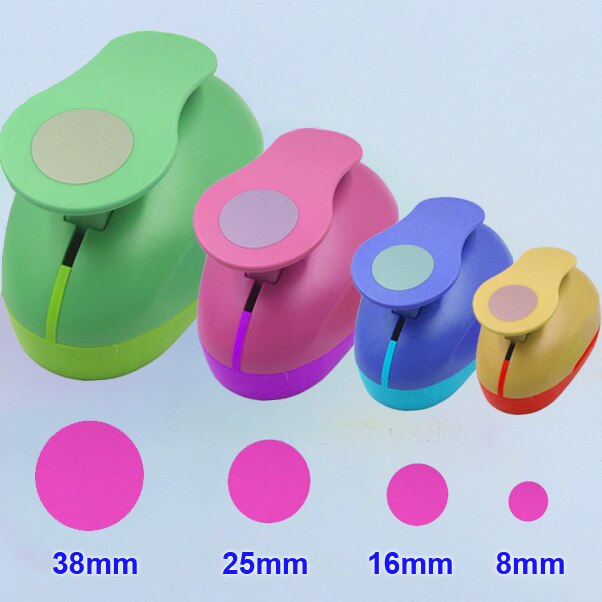 Perforadora de forma cuadrada para manualidades, cortador de papel de espuma EVA, perforadora de agujeros para manualidades, DIY, escuela, 18mm-53mm,: 8162538mm Circle