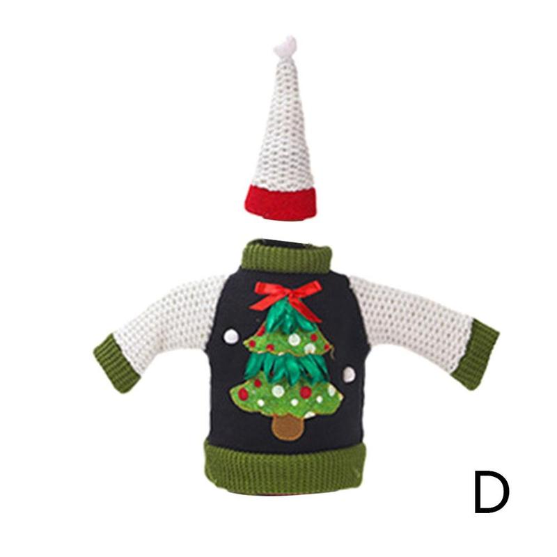 Lelijke trui kerst wijnfleshoes 3 stijl jaar fleshoes kerstversiering op de fles keuken bar benodigdheden: D
