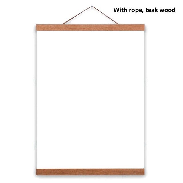 Sanauto Magnetische Poster Hanger Frame, Licht Hout Frame Hanger voor Foto Picutre Canvas Artwork Art Grote Maat Muur Kaart Print Muur Opknoping (45,7