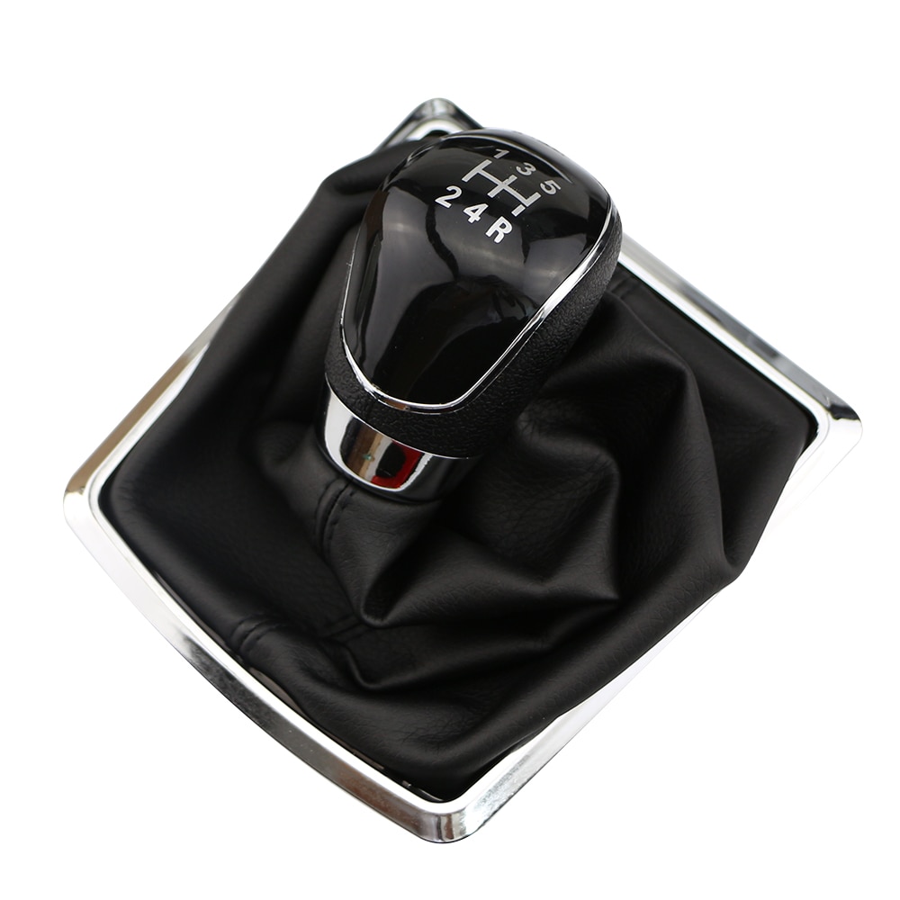 Gear Shift Knob Gaiter Boot Lever Stick Handle Head Cover 5/6 Speed Car Styling Accessories For Ford Focus 2 MK2 Fiesta Kuga