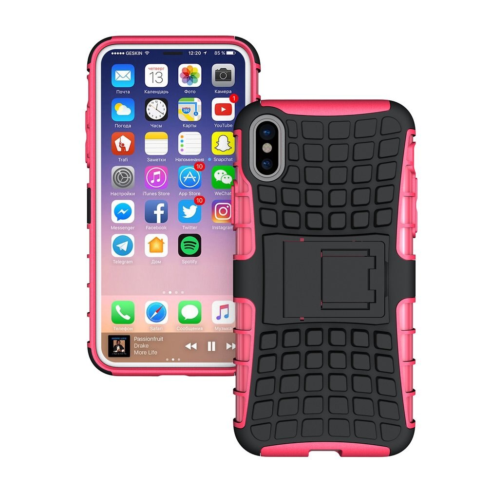 Full Shockproof Armor Phone Case For iPhone X 6 7 8 Plus Matte Protective Cover Cases For iPhone 8 7 Plus 5 5s SE Case Shell