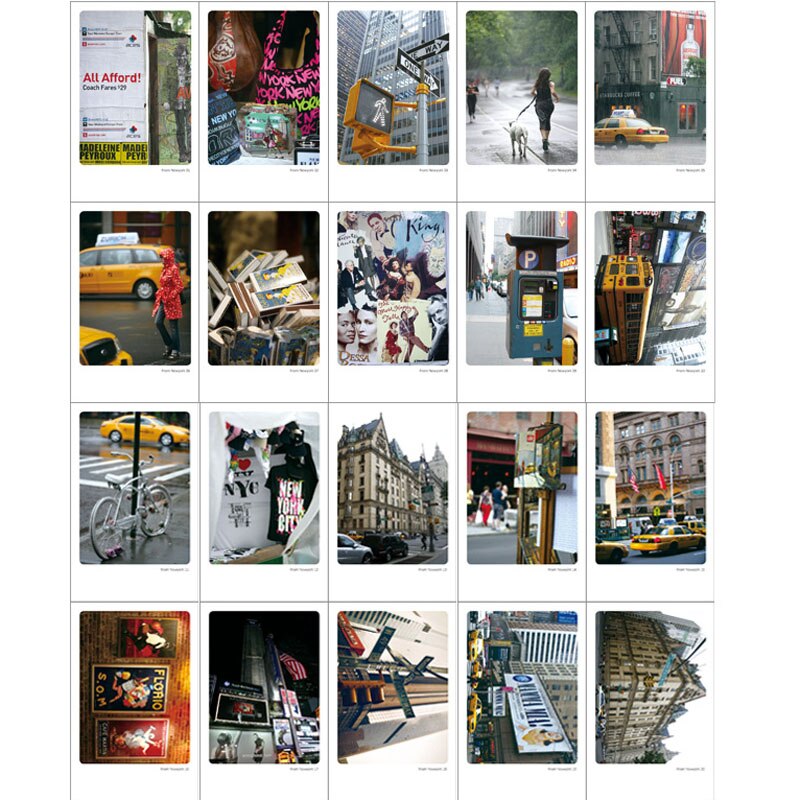 40pcs/lot York tin Box greeting cards set Mini retro postcards European Classical style Cards &amp; Invitations H342