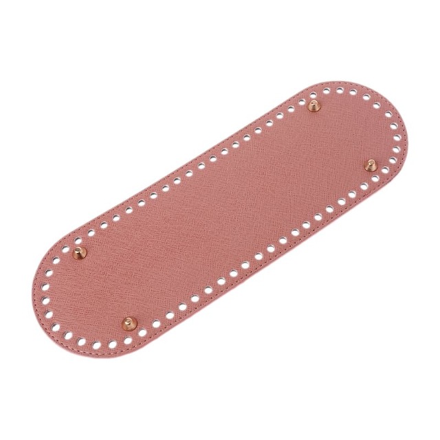 Almohadilla de cojín para hacer bolsos, bolsa moldeadora inferior para bolso de hombro, DIY, accesorios de bolso, fondo ovalado para bolso de punto, 30x10cm: Pink