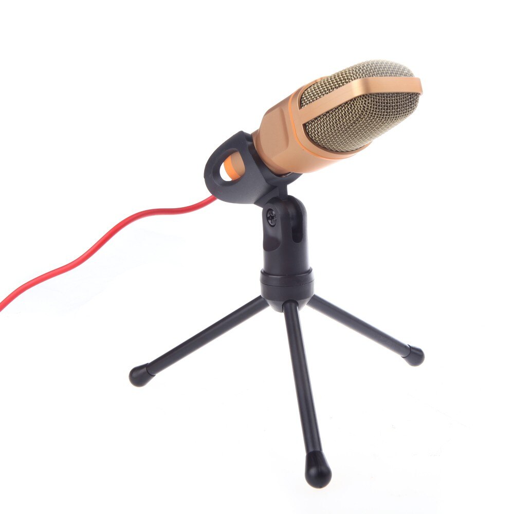 SF666 Micro Jack 3.5 mm Portable Computer Capacitor Micro Cable Microphone Microphone Microphone: YELLOW