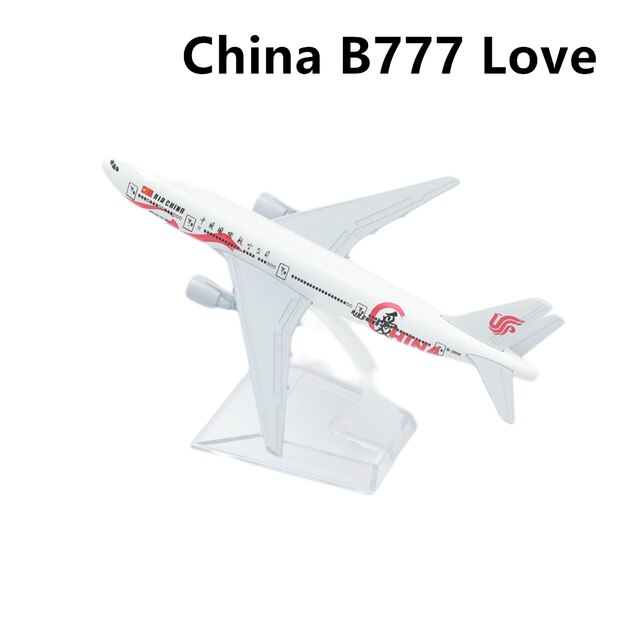 Shenzhen Airlines Boeing 737 Aircraft Model 15cm Alloy Aviation Collectible Diecast Miniature Ornament Souvenir Toys: China B777 Love