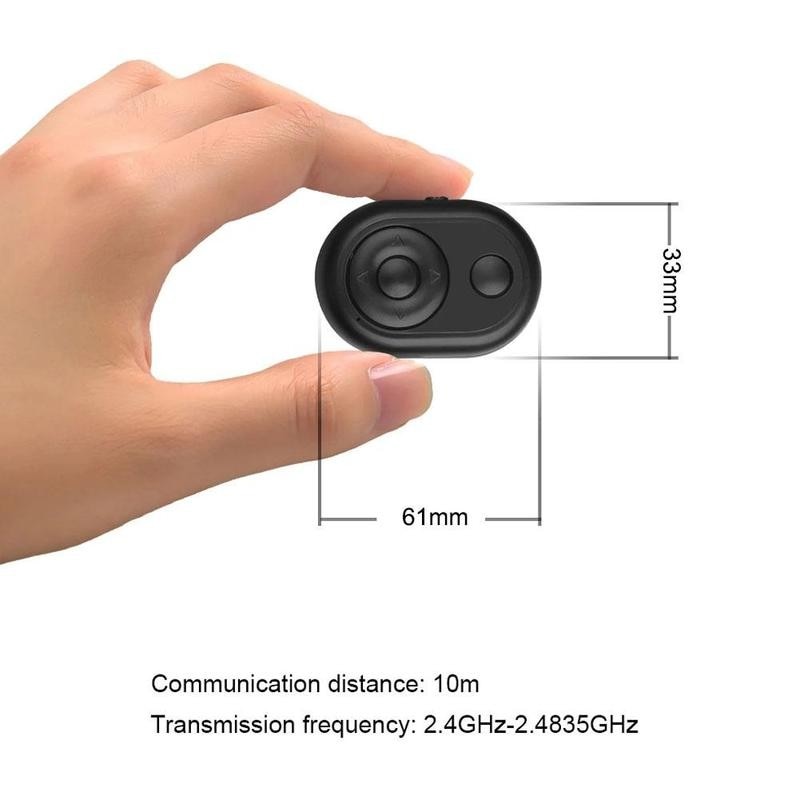 Mini Wireless Bluetooth-compatible Remote Shutter Controller Button Self-timer Camera Stick Shutter Release Phone Controller