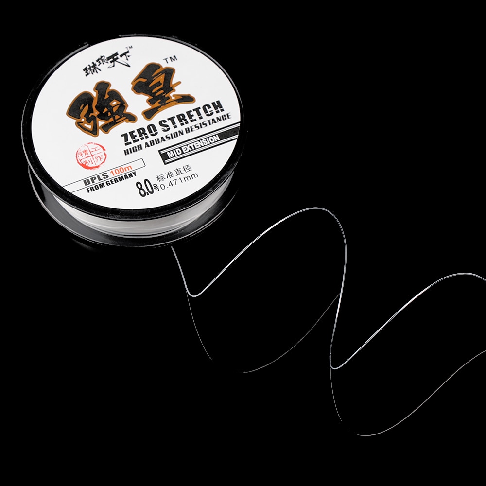 100m nylon vislijn monofilament japans materiaal voor zoutwater karpervissen fluorocarbon vislijn vliegvislijn