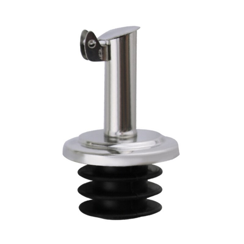 Stainless Steel Olive Oil Free Flow Pourers Liquor Bottle Pourers Wine Spout Dispenser With Covers Wine Bottle Stoppers: BA