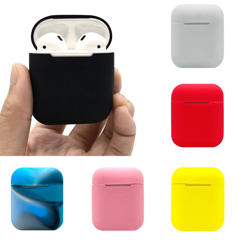 Funda de silicona blanda para auriculares carcasa a prueba de golpes protección a prueba de golpes para Apple Airpods