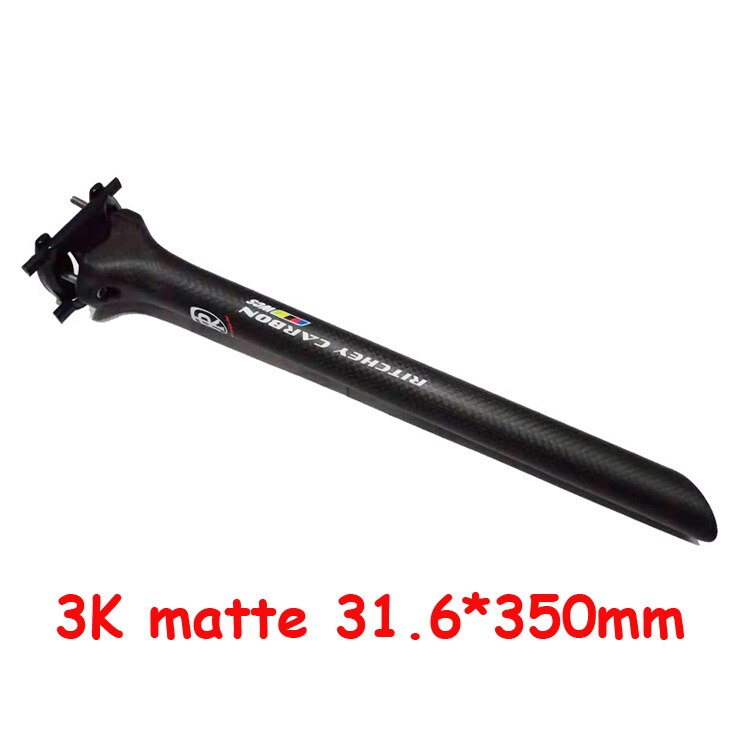 Super light Bicycle seatpost carbon seatpost bicycel seat post MTB road bike seatpost 3k carbon 190g 27.2/31.6*400mm