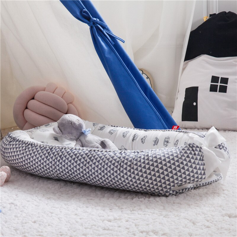 Baby Nest Bed Portable Crib Folding Newborn Cot Nursery Sleep Nest Infant Cradle Baby Bassinet Child Soft Bed Carry Washable Cot