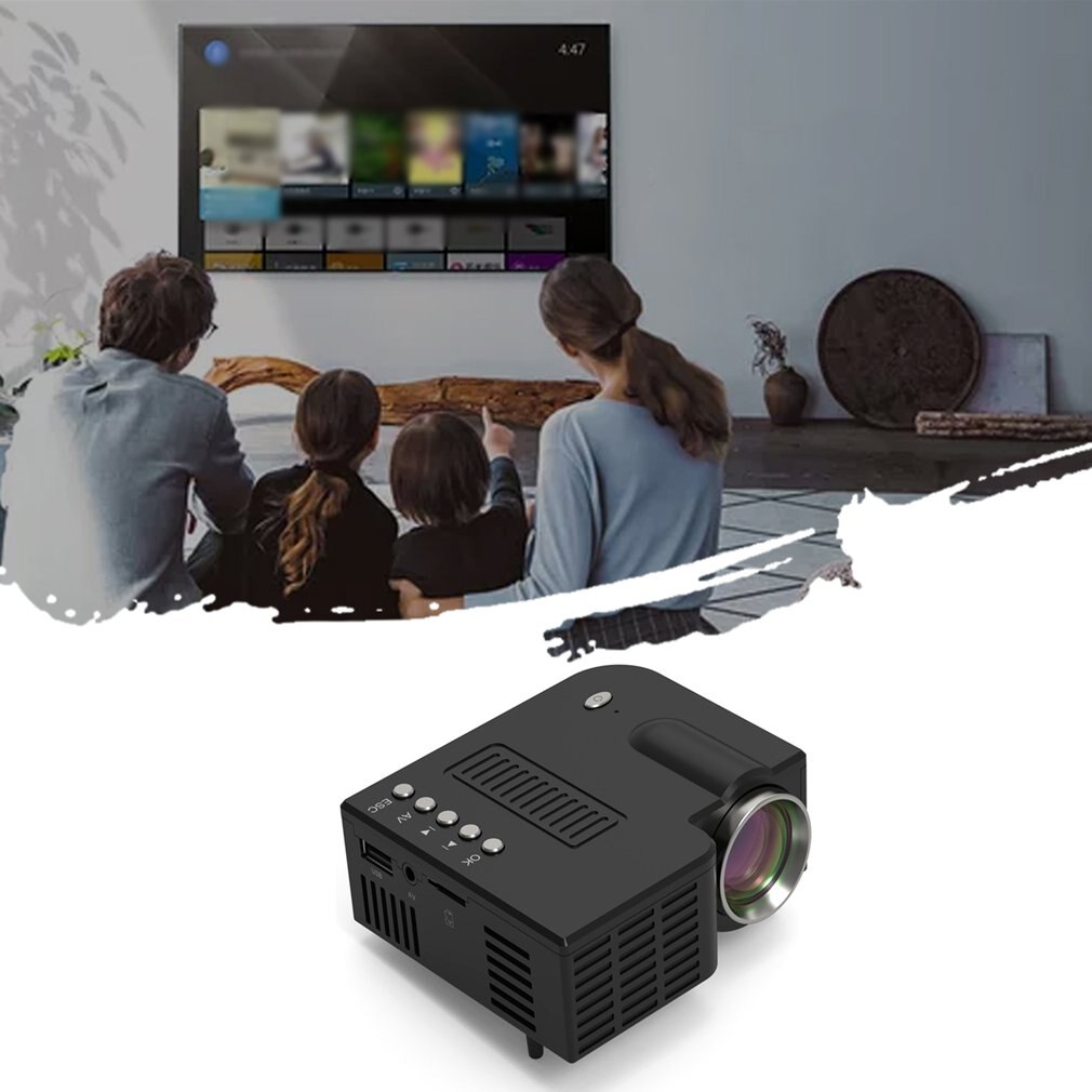UC28C Draagbare Projector Bedrade Hetzelfde Scherm 1080P Full Hd Media Player Lcd Projector Home Theater Film Apparaat Digitale Projector