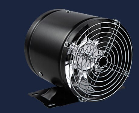 Pipe Stainless steel Exhaust Fan Window Duct Air Ventilation Blower Toilet Kitchen Ventilator Booster Extractor Industrial Fan: 7inch / Mixed Color