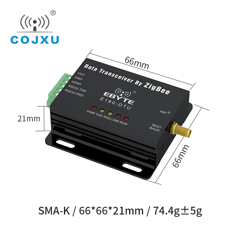 Zigbee 3.0 rs232 ad hoc rede iot transceptor rádio sem fio modem E180-DTU (ZG120-232)