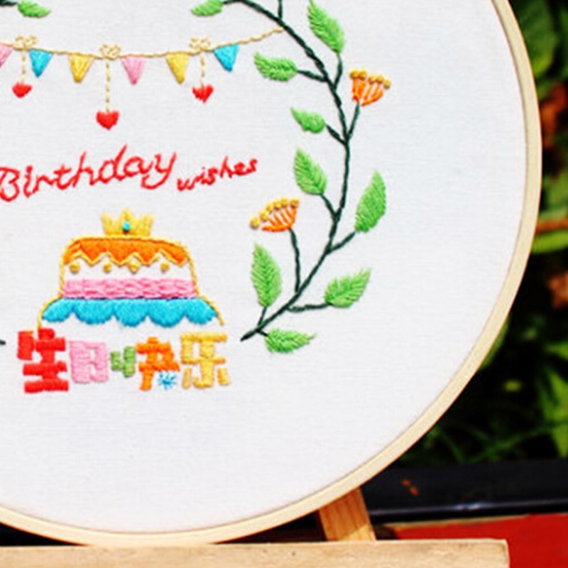 Diy band blommor broderi uppsättning med ram för europa nybörjare handarbete kit korsstygn serie konst hantverk sömnad dekor