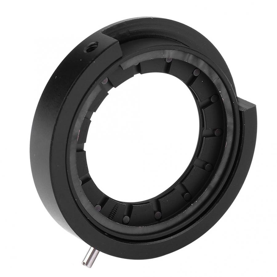 Diafragma óptico de lente ajustable de apertura del adaptador del Iris del microscopio para el diafragma del Iris del microscopio