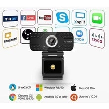 Full Hd 1080P 130 ° Groothoek Webcam Webcam Hd Video Call Voor Pc Laptop Met Microfoon Thuis usb Video Webcam