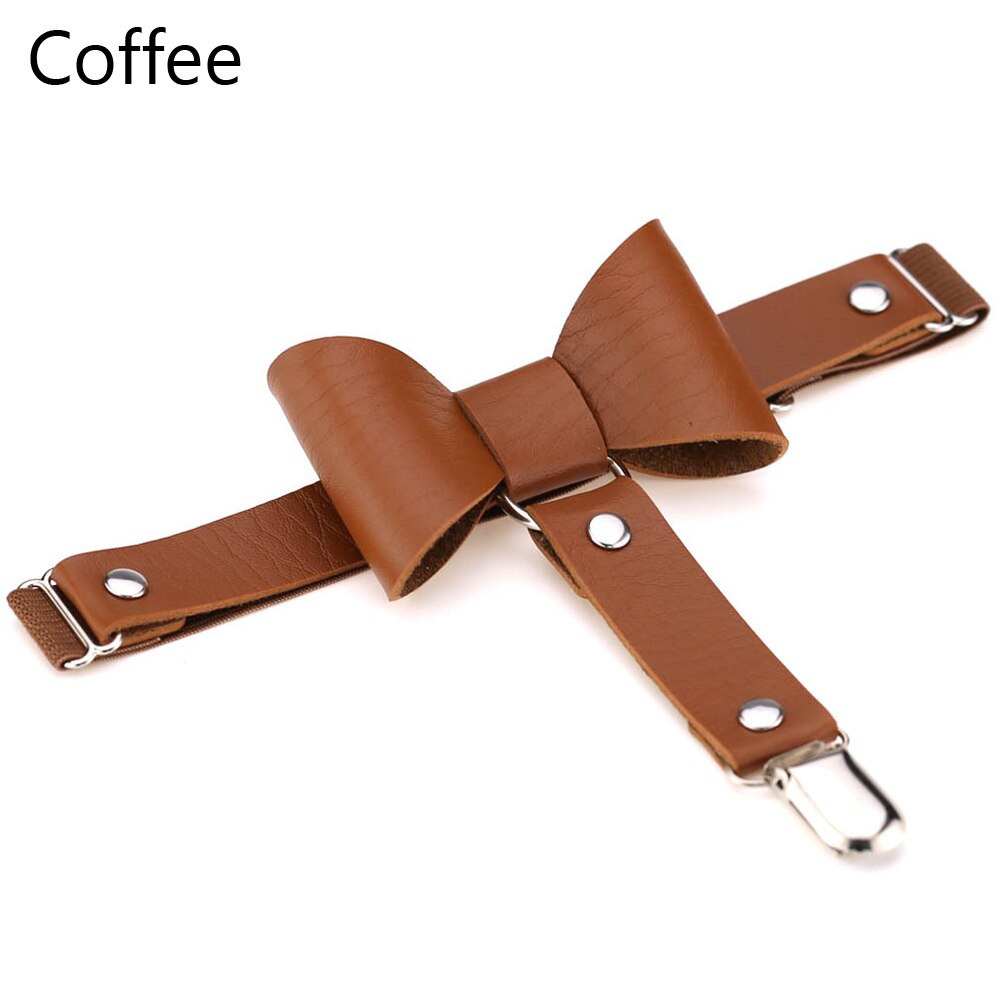 1 pièces Sexy Punk gothique en cuir bretelles chaussettes ceinture jambe anneau cuisse bas élastique noeud noeud jarretière