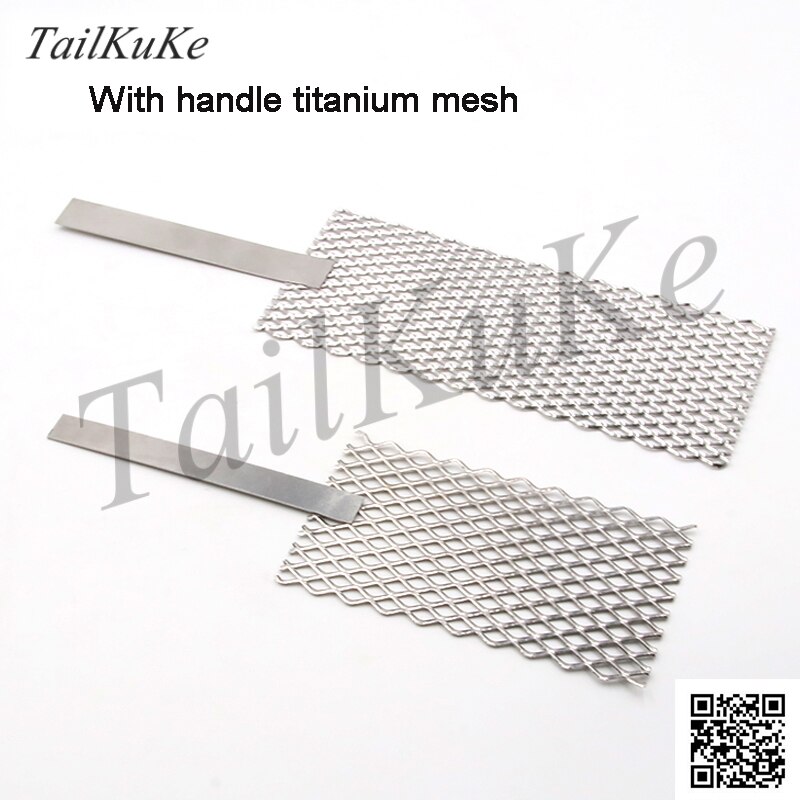 Galvanoplastie de maille de titane platine, électrode de maille de titane or et argent bijoux galvanoplastie plaque positive processus métallique