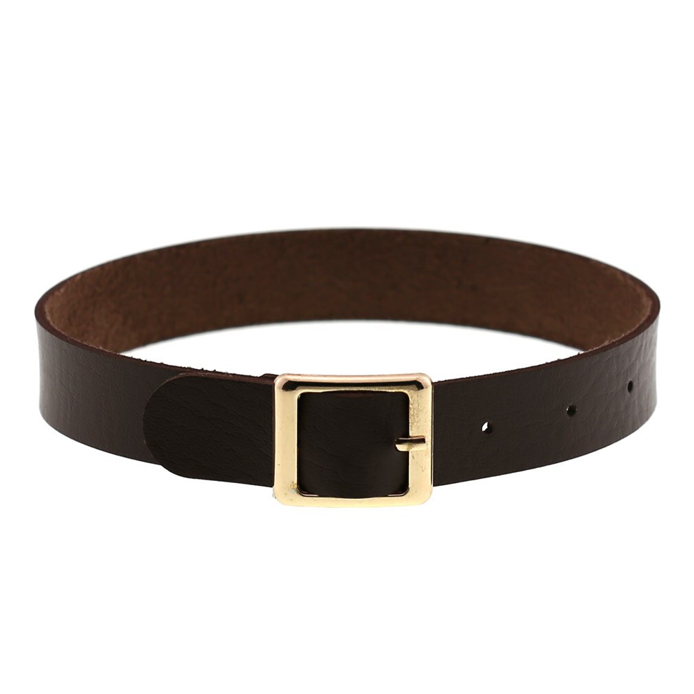 Gothic Choker Necklace - PU Leather - Heart Pendant - Adjustable 30-38cm - Women Accessories: Gt17.- x