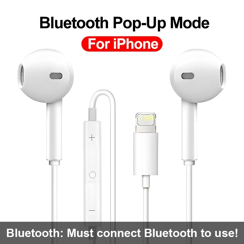 Originale hovedtelefoner til apple iphone 14 kablede bluetooth-øretelefoner 13 12 11 pro max  xr 7 8 6 6s plus 3.5mm in-ear stereo-ørepropper: Xxl / Orange