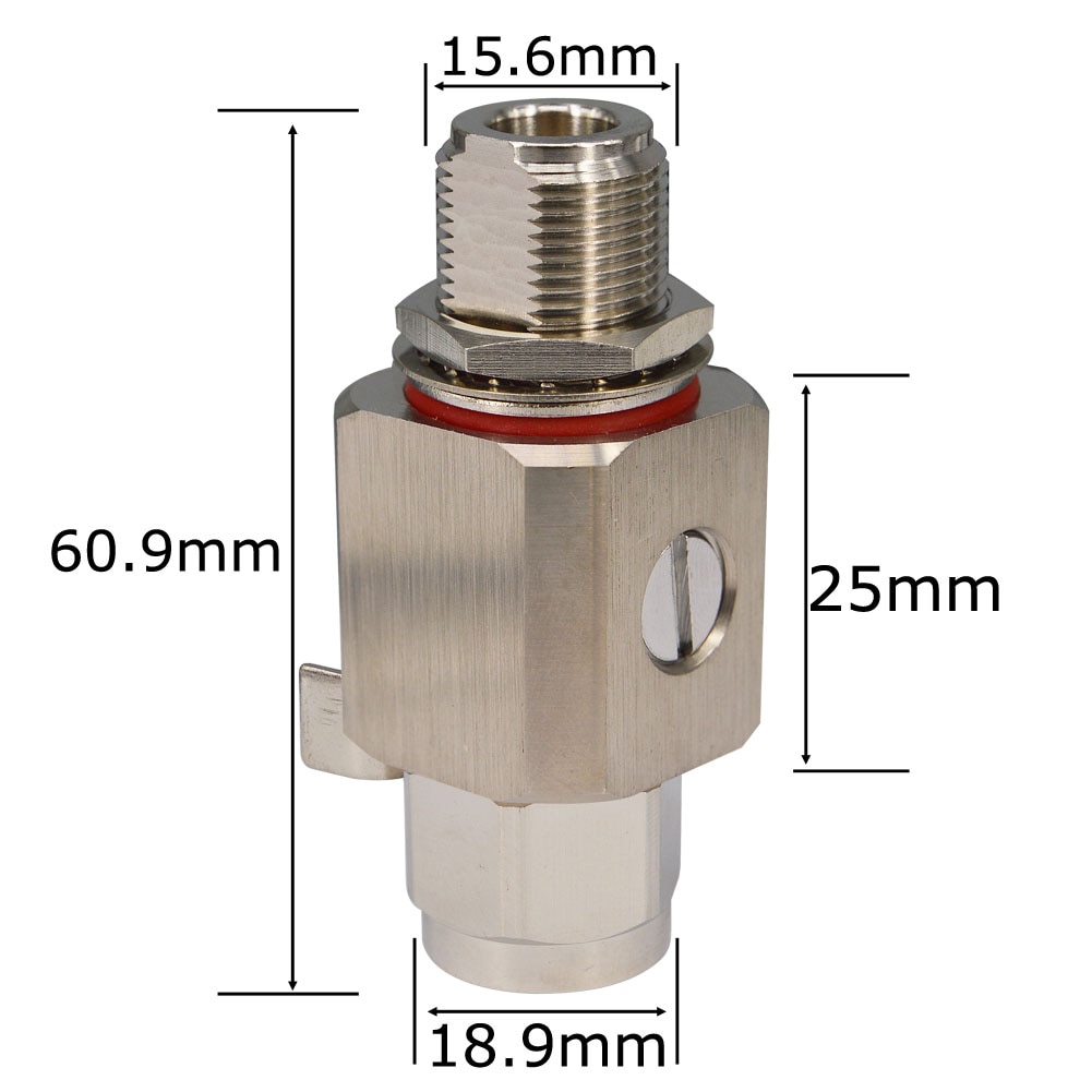 50 Ohm N Coaxial Lightning Arrestor Surge Protector N Type Male to N-Female Gas Discharge Protection for HAM CB Radio WLAN WiFi