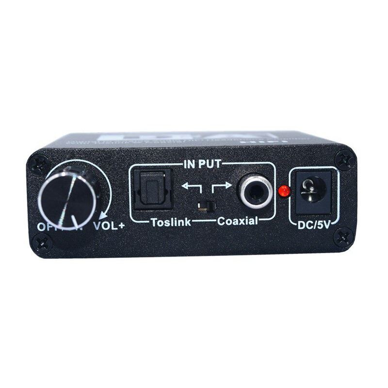 headphone amplifier fiber coaxial HIFI digital to analog digital fiber coaxial simulation EU Plug