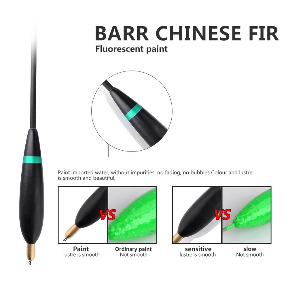 4pcs Fishing Float Set Lightweight Compact Fishing Float Bobber Vertical Fishing Buoy Drift Tube flotador Fishing Accessories