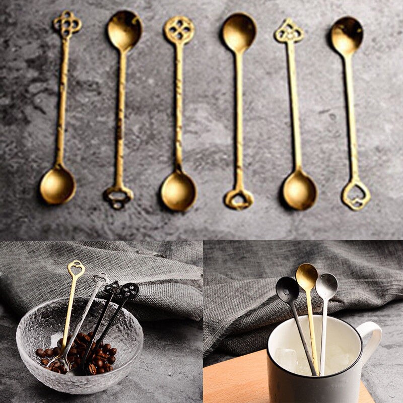 Leuke Rvs Lange Steel Latte Lepels voor Glas Roomijsijscoupe Koffie Theelepel Servies