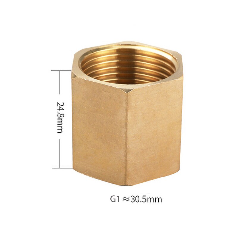 Brass Pipe Fitting Copper Hose Hex Coupling Coupler Fast Connetor Female Thread 1/8&quot; 1/4&quot; 3/8&quot; 1/2&quot; 3/4&quot; BSP For Water Fuel Gas: 1