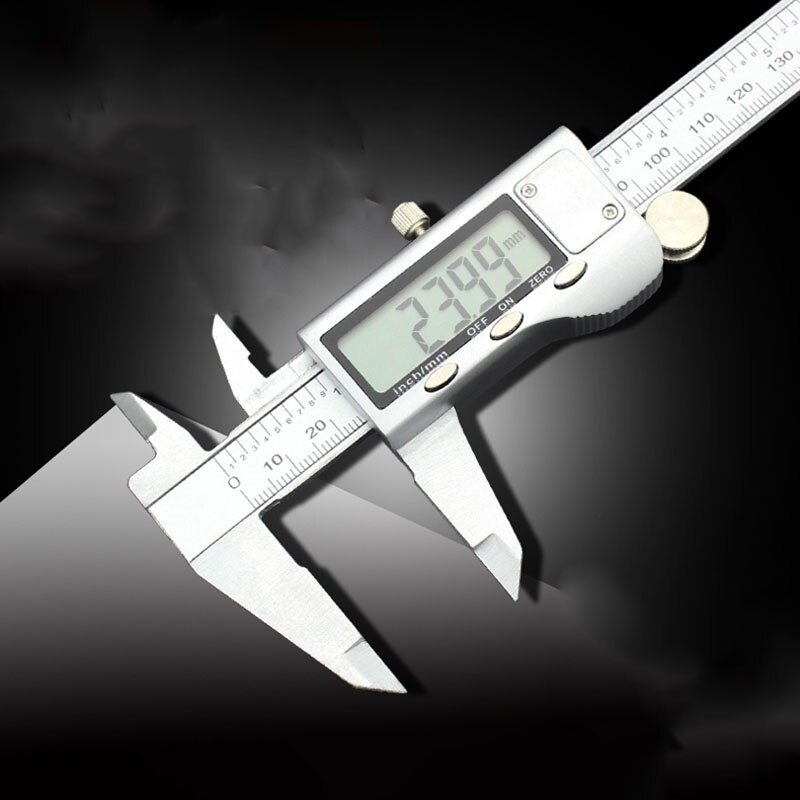 HKFZ Measuring Tool Stainless Steel Digital Caliper 6 "150mm Messschieber Paquimetro Measuring Instrument Vernier Calipers: Metal display