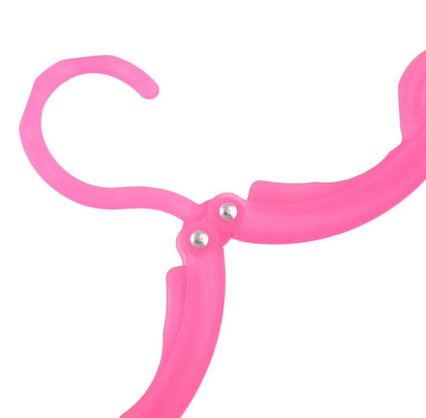 Traveling Portable Foldable Fold Plastic Clothes Hanger Hook Drying Rack S