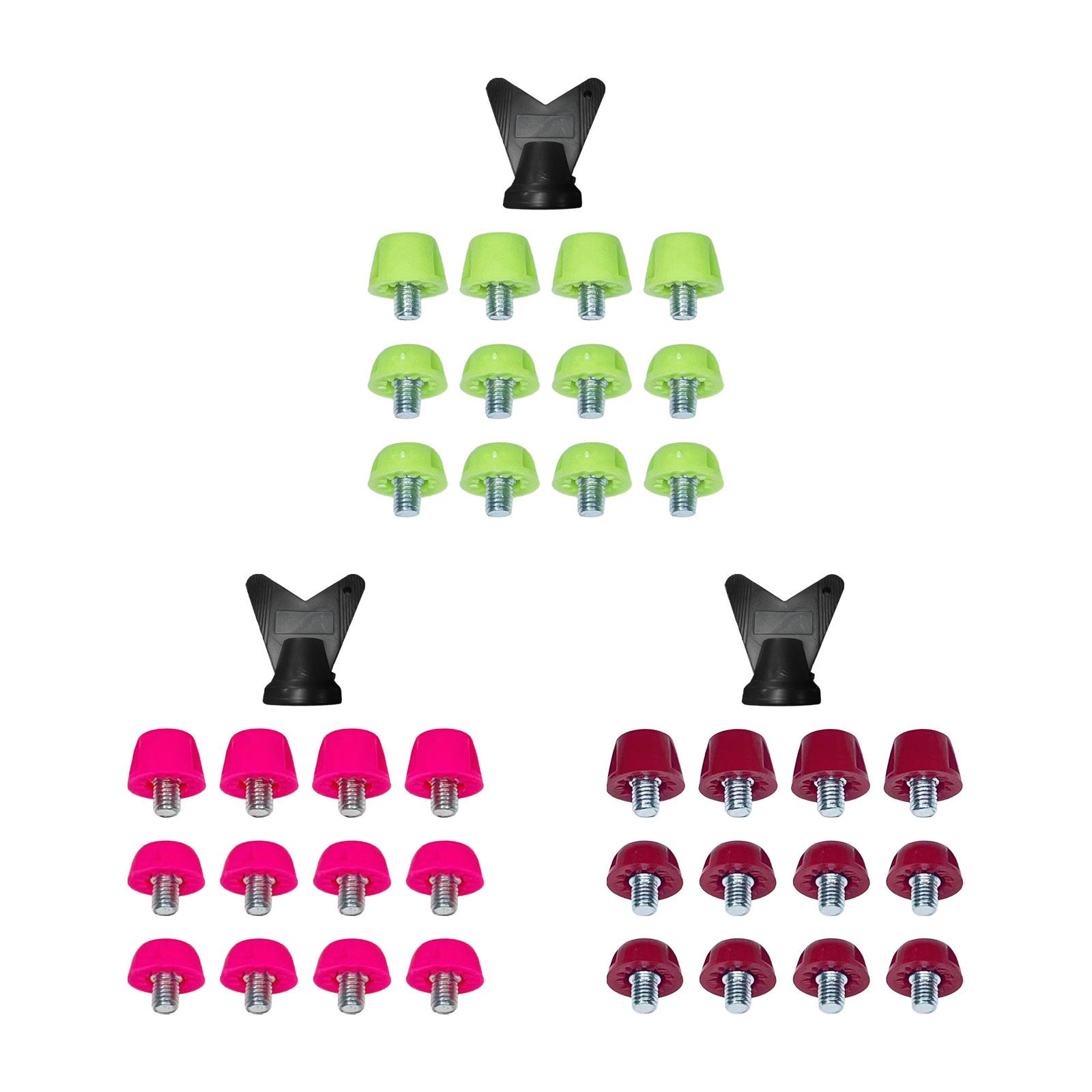 12x fodboldstøvleknopper nylon skrue-i universal  m5 spor sko tilbehør til indendørs udendørs sport atletisk sneakers træning