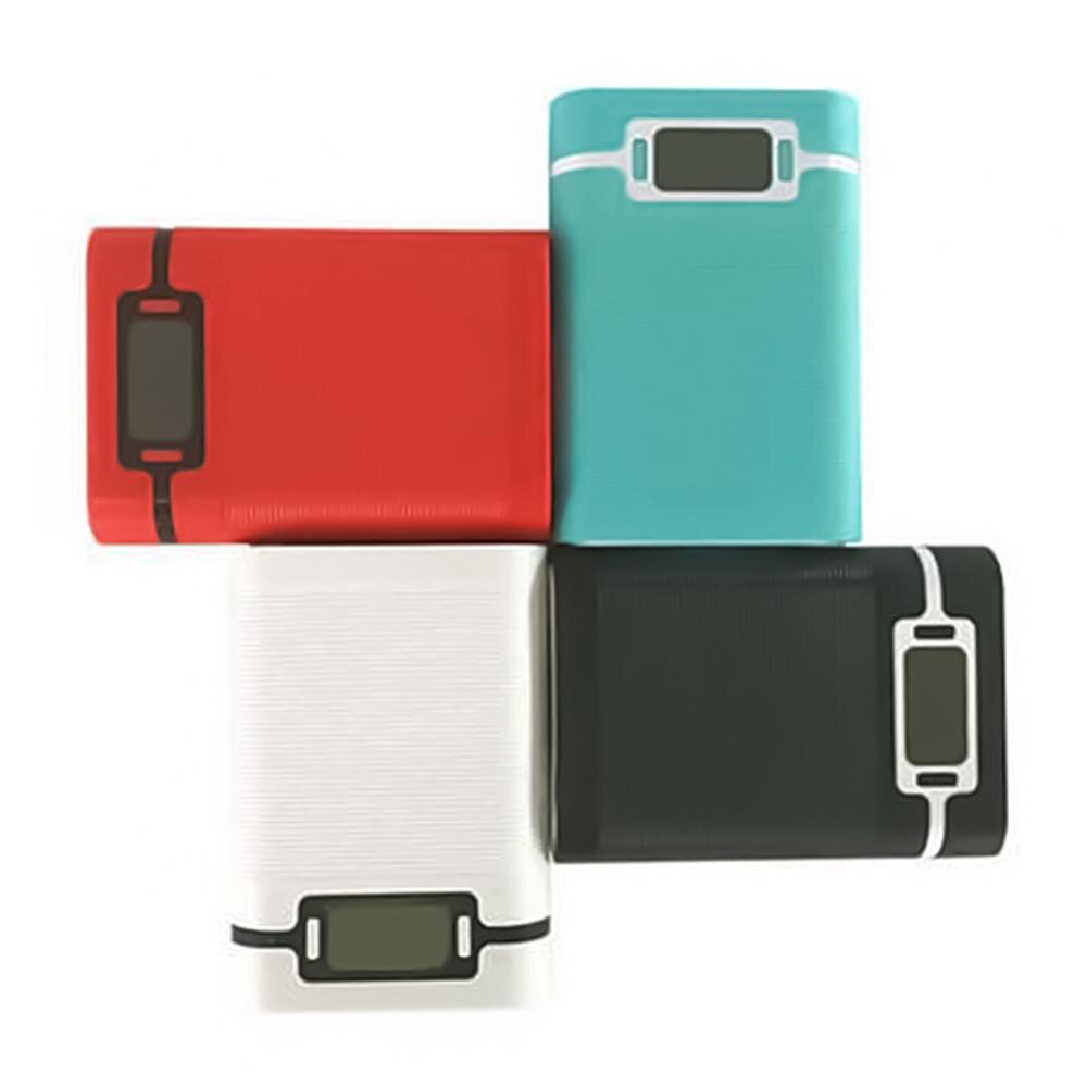 Battery Charger Portable 4 Slot 18650 LCD Display DIY Power Bank Case Enclosure