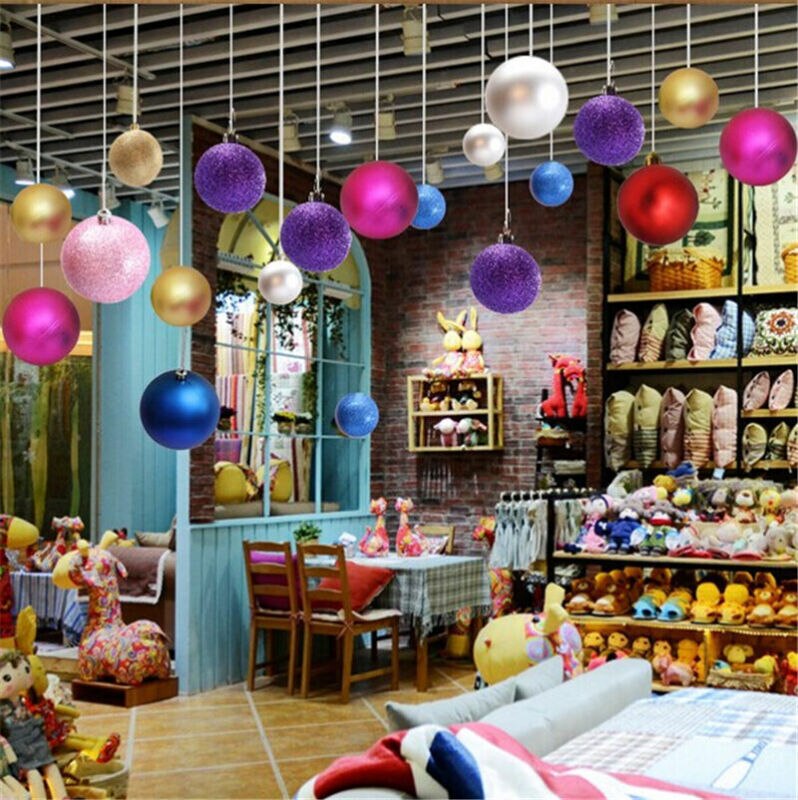 Joulupallokoristeet 24 kpl 2 '' joulukuusi joulupallo koristelu baubles party riippuva ornamentti