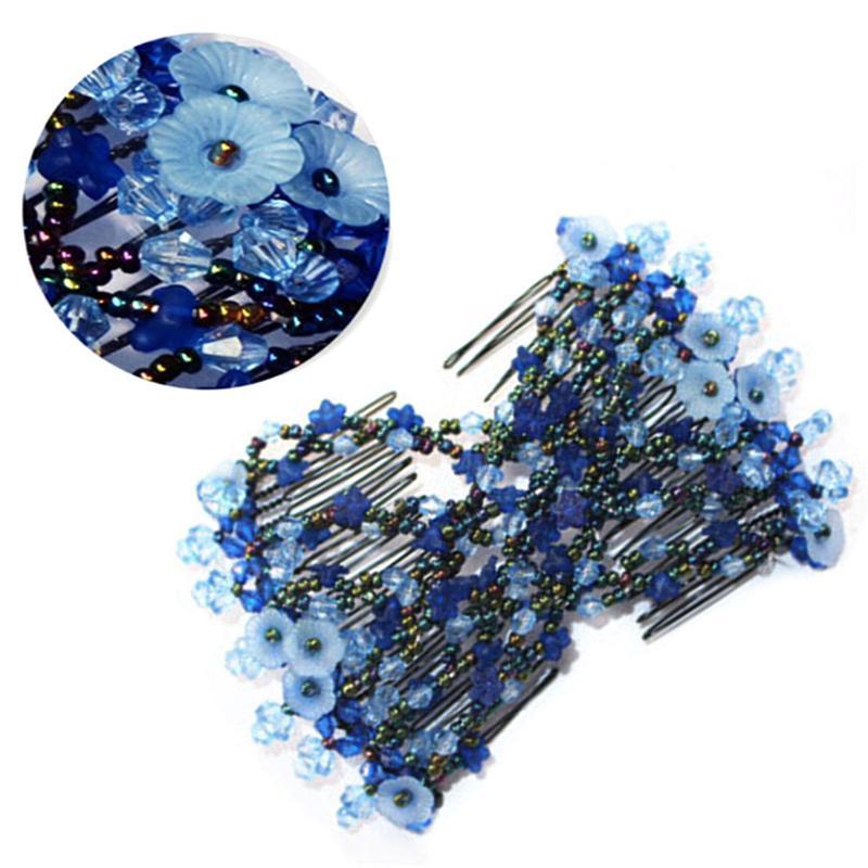 5 stk magic ez kammer perler elastisk stretch hår bolle maker kammer hår klips hår dekorasjon for kvinne jente