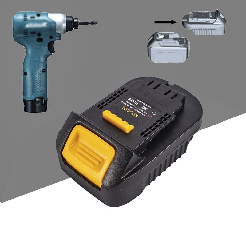 Mt20dl batteri adapter til makita 18v bl1830 bl1860 bl1815 li- ion batteri til dewalt 18v 20v dcb 200 li- ion batteri