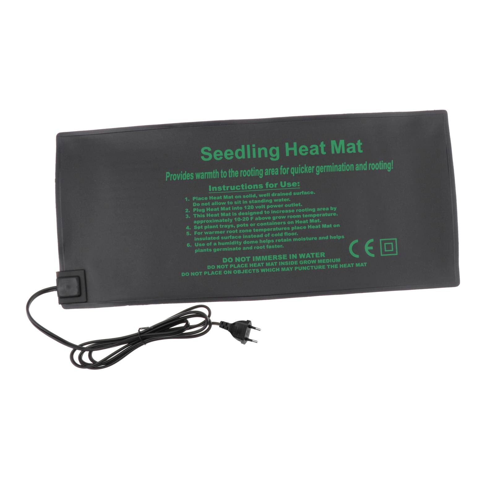 Waterproof Seedling Heat Mat Plant Seed Starting Warm Pad Heating Mat 52x24cm