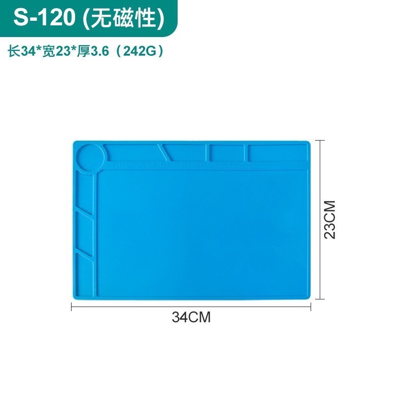 Antistatic ESD Soldering Mat For Bga Rework Station Large Ipad Repair Heat Insulation Mat Pad Small Silicon Mat Thick Soldering: Red