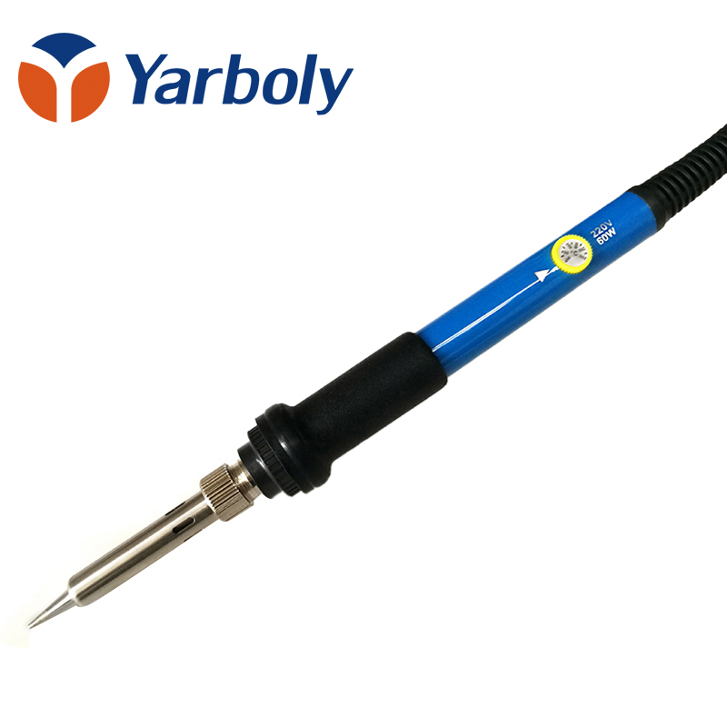 Yarboly 907 Temperature Adjustable Electric Soldering Iron Solder station Repair tools with 5pcs Tips Ceramic Heating Element