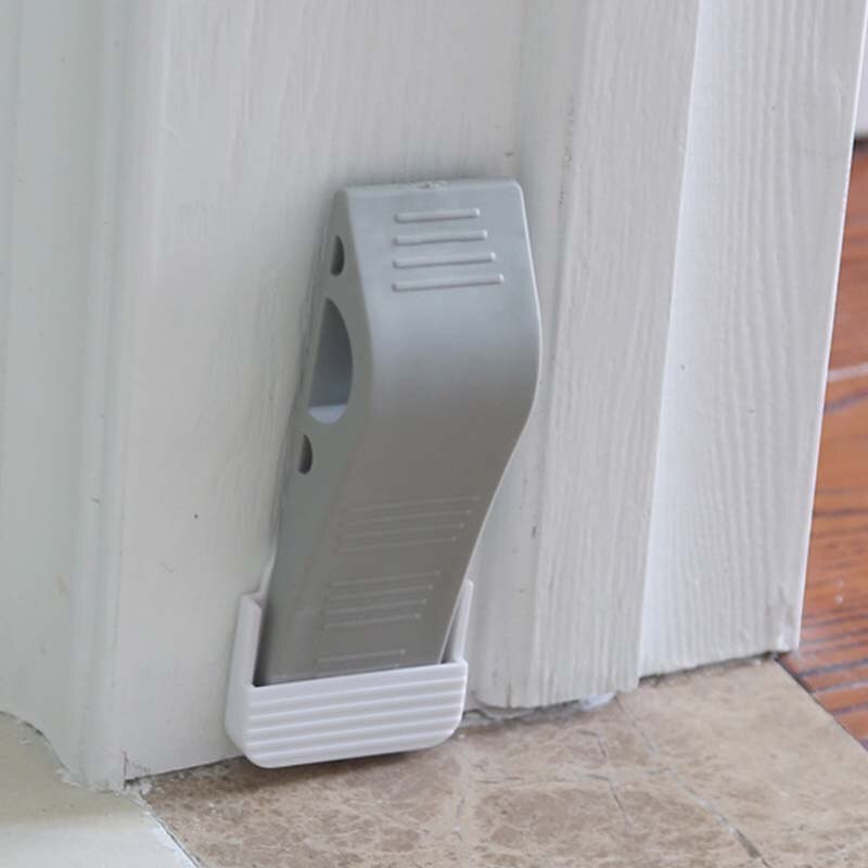 Nail-free Safety Rubber Door Stopper Wedge Security Door Stops Anti-bump Door Holder Gear Gate Resistance Door Stop Hardware