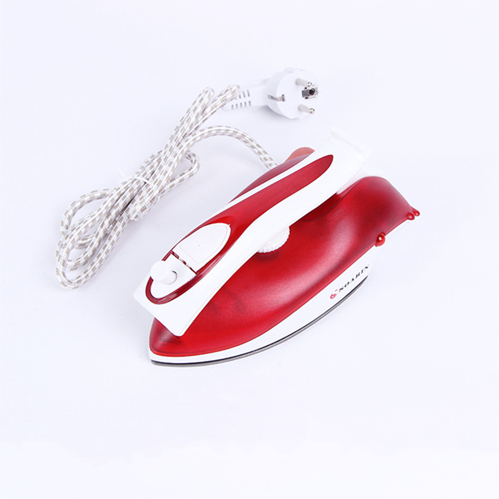 Mini ferro a vapor dobrável, mini ferro de mão portátil multifuncional ajustável 220v para roupas e viagem