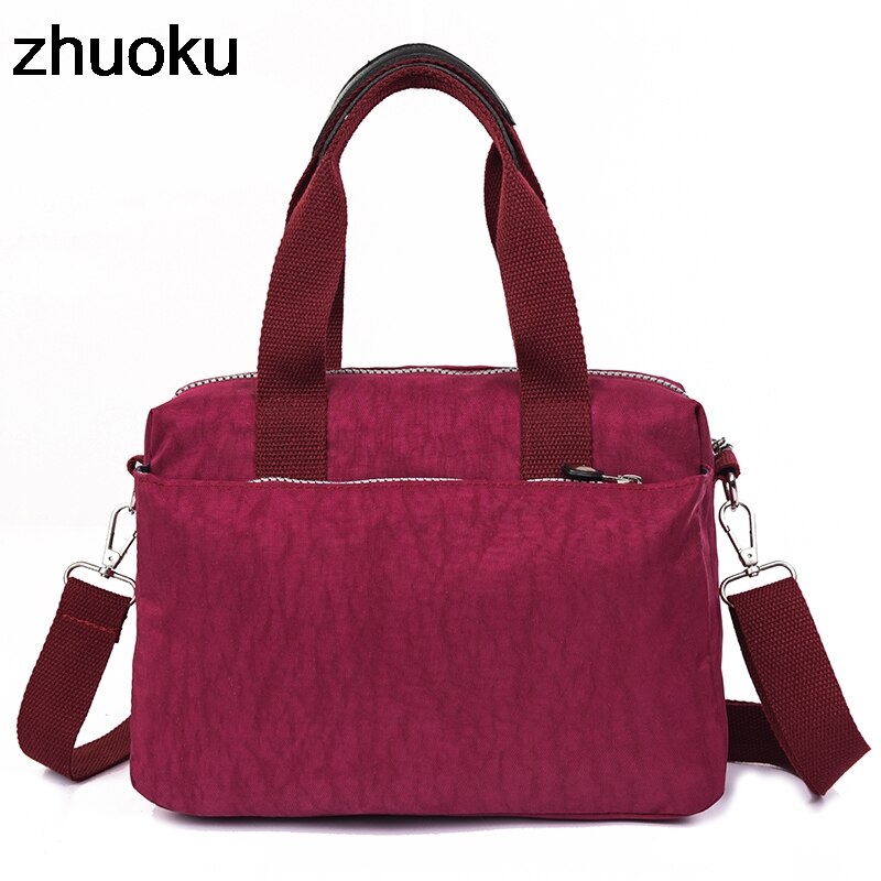Bolsa de ombro feminina, bolsa casual feita em nylon de marca famosa, estilo carteiro, bolsa de mão e de ombro para mulheres feminina