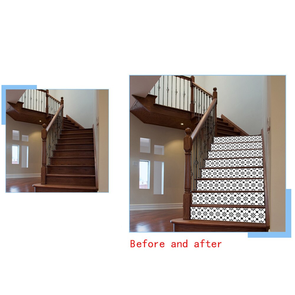 Trap Sticker 6 Stuks Trap Trap Riser Floor Sticker Diy Muurtattoo Trappen Decal Stickers Escalier