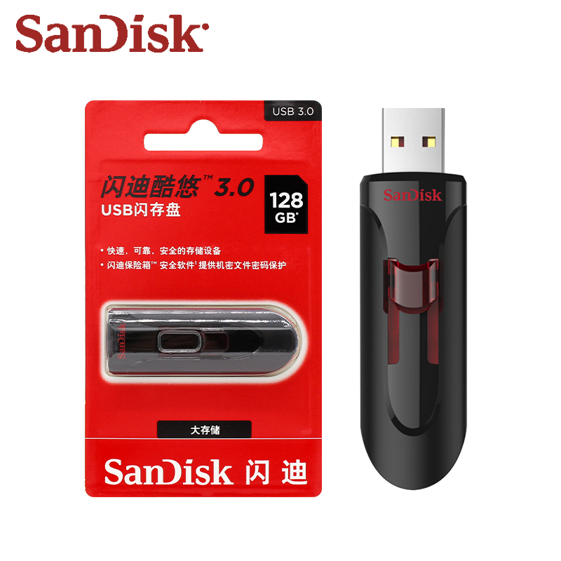 Originele SanDisk CZ600 USB 3.0 Pen Drive Hoge Snelheid 256GB 128GB pendrive 32GB mini usb 3.0 16GB plastic Memory Stick
